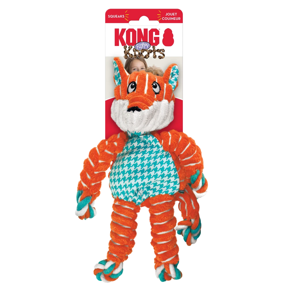 Kong Floppy Knots Fox S/M Juguete para Perros al mejor precio -todoastorenimal.com