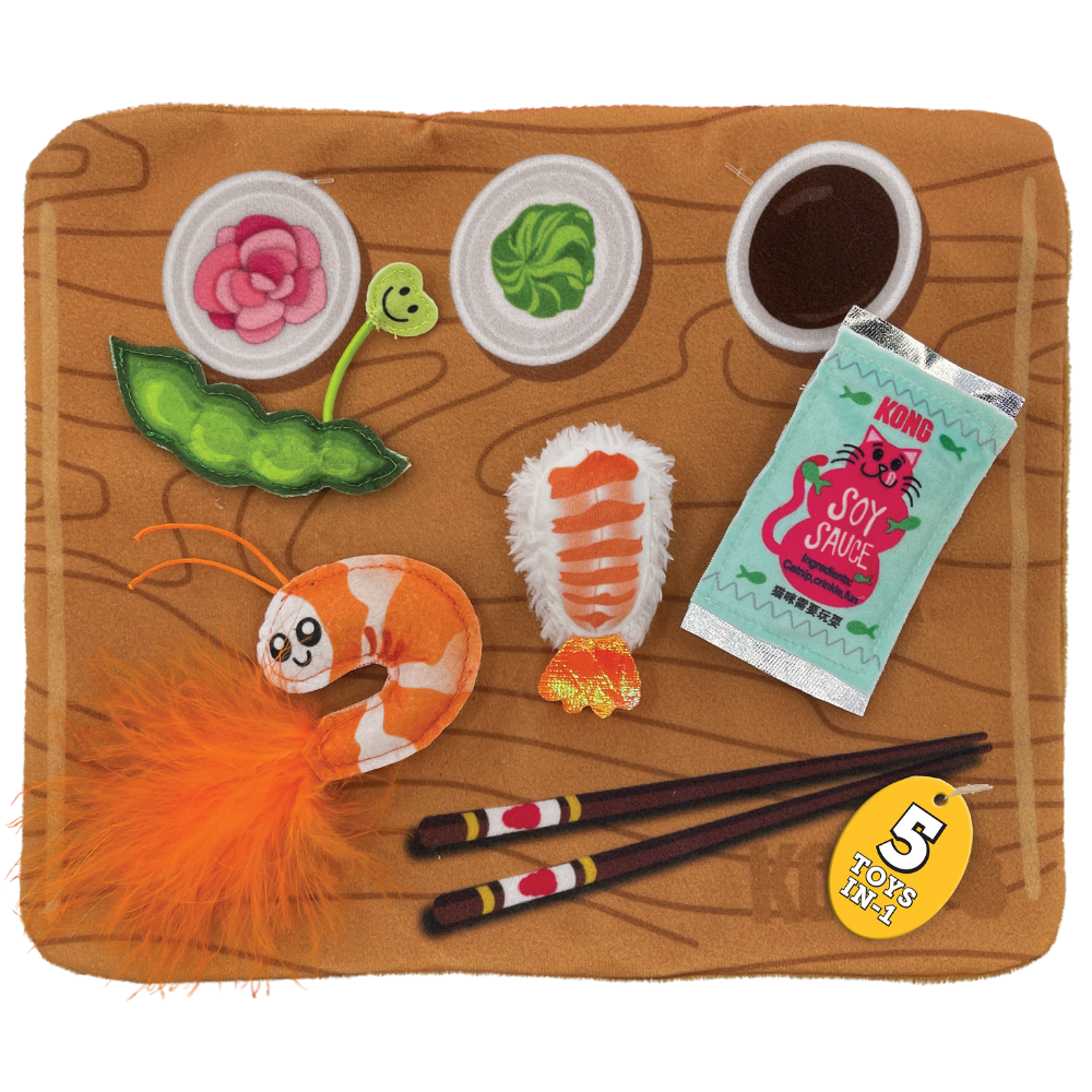 Kong Pull-A-Partz Sushi al mejor precio -todoastorenimal.com