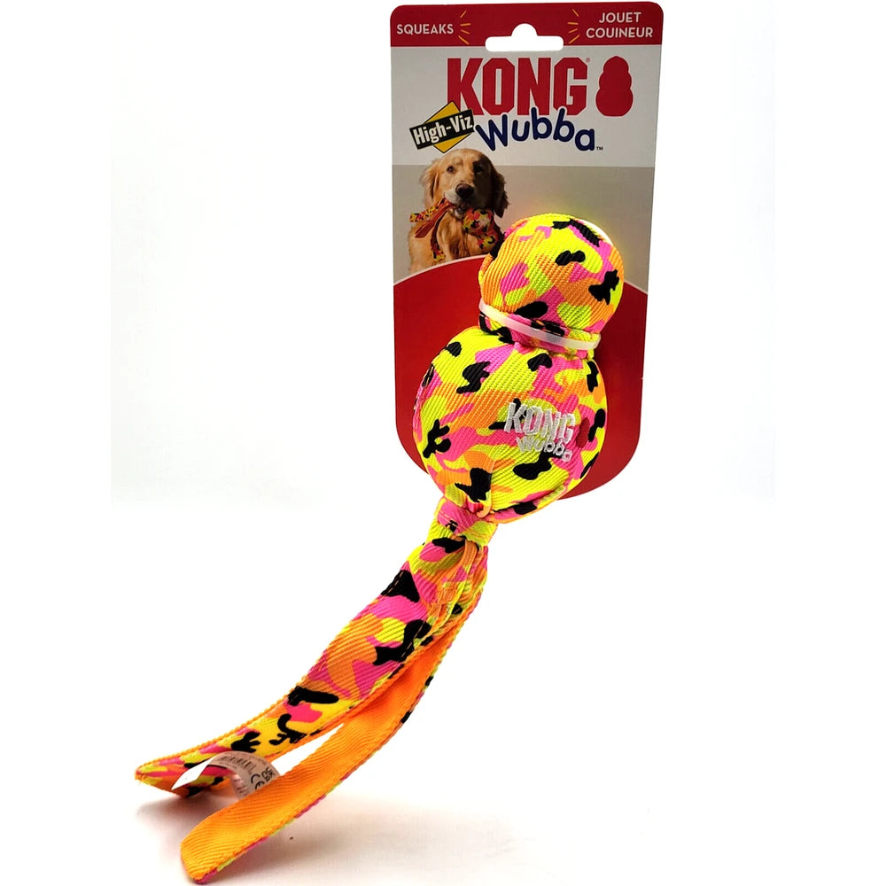 Kong Wubba Ballistic High-Viz Juguete para Perros al mejor precio -todoastorenimal.com