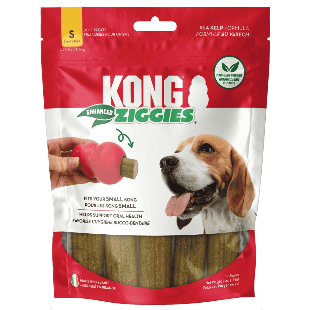 Kong Ziggies Enhanced Snack para Perros Adultos y Cachorros al mejor precio -todoastorenimal.com