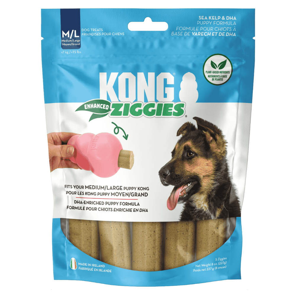 Kong Ziggies Enhanced Snack para Perros Adultos y Cachorros al mejor precio -todoastorenimal.com