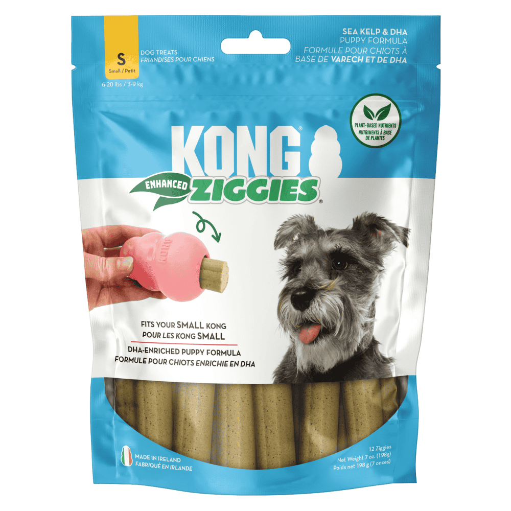 Kong Ziggies Enhanced Snack para Perros Adultos y Cachorros al mejor precio -todoastorenimal.com