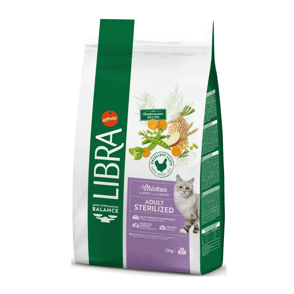 Libra Cat Adult Sterilized Chicken Pienso con Pollo para Gatos Esterilizados al mejor precio -todoastorenimal.com