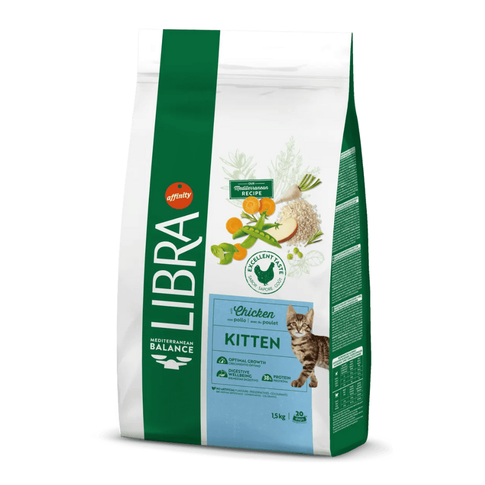 Libra Cat Kitten Chicken 1.5 kg Pienso de Pollo para Gatitos al mejor precio -todoastorenimal.com