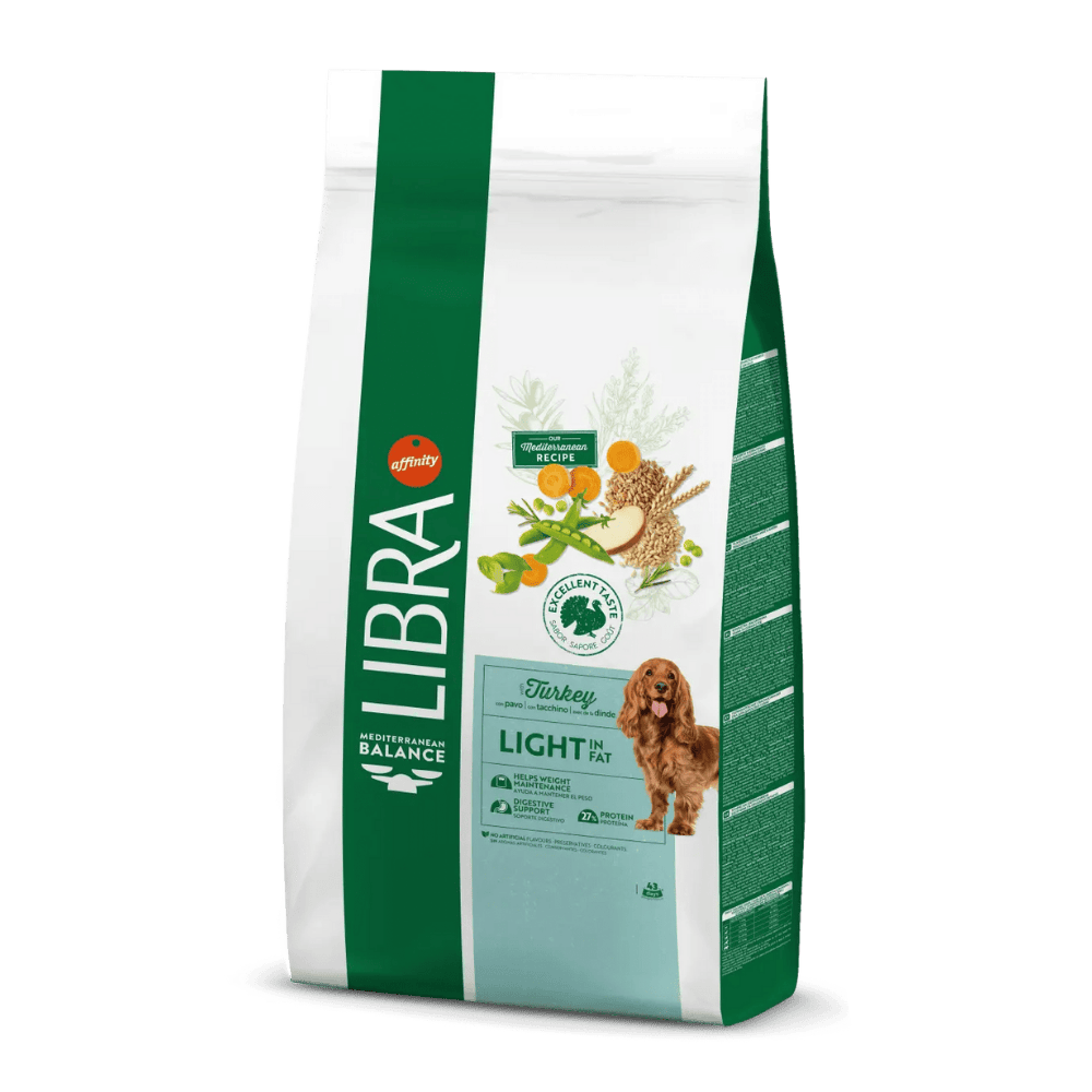 Libra Light in Fat Pavo y Cereales Integrales Pienso Bajo en Grasa para Perros al mejor precio -todoastorenimal.com