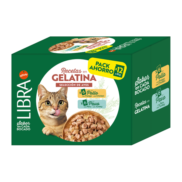 Libra Paté en Gelatina de Pollo y Pavo Comida Húmeda para Gatos al mejor precio -todoastorenimal.com