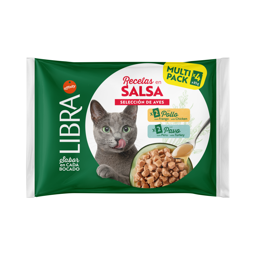 Libra Paté en Salsa de Pollo y Pavo Comida Húmeda para Gatos al mejor precio -todoastorenimal.com