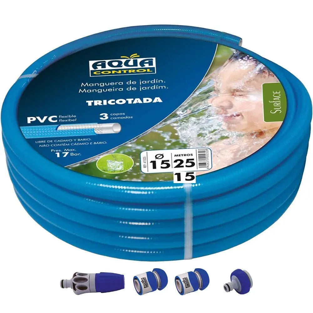 Manguera Kit Tricotada 15 metros + Accesorios Aqua Control al mejor precio -todoastorenimal.com