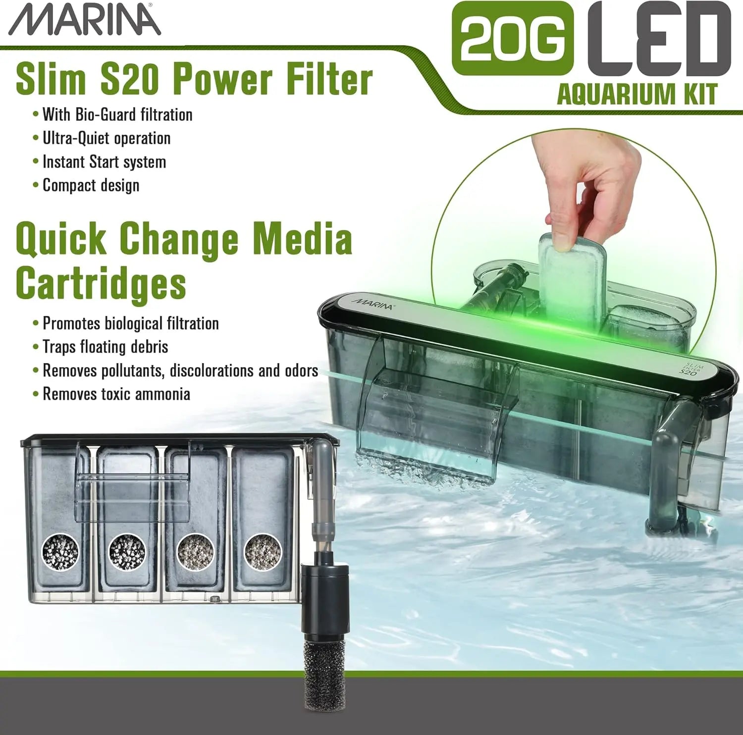 Marina Lux Kit Acuario 75 L al mejor precio -todoastorenimal.com