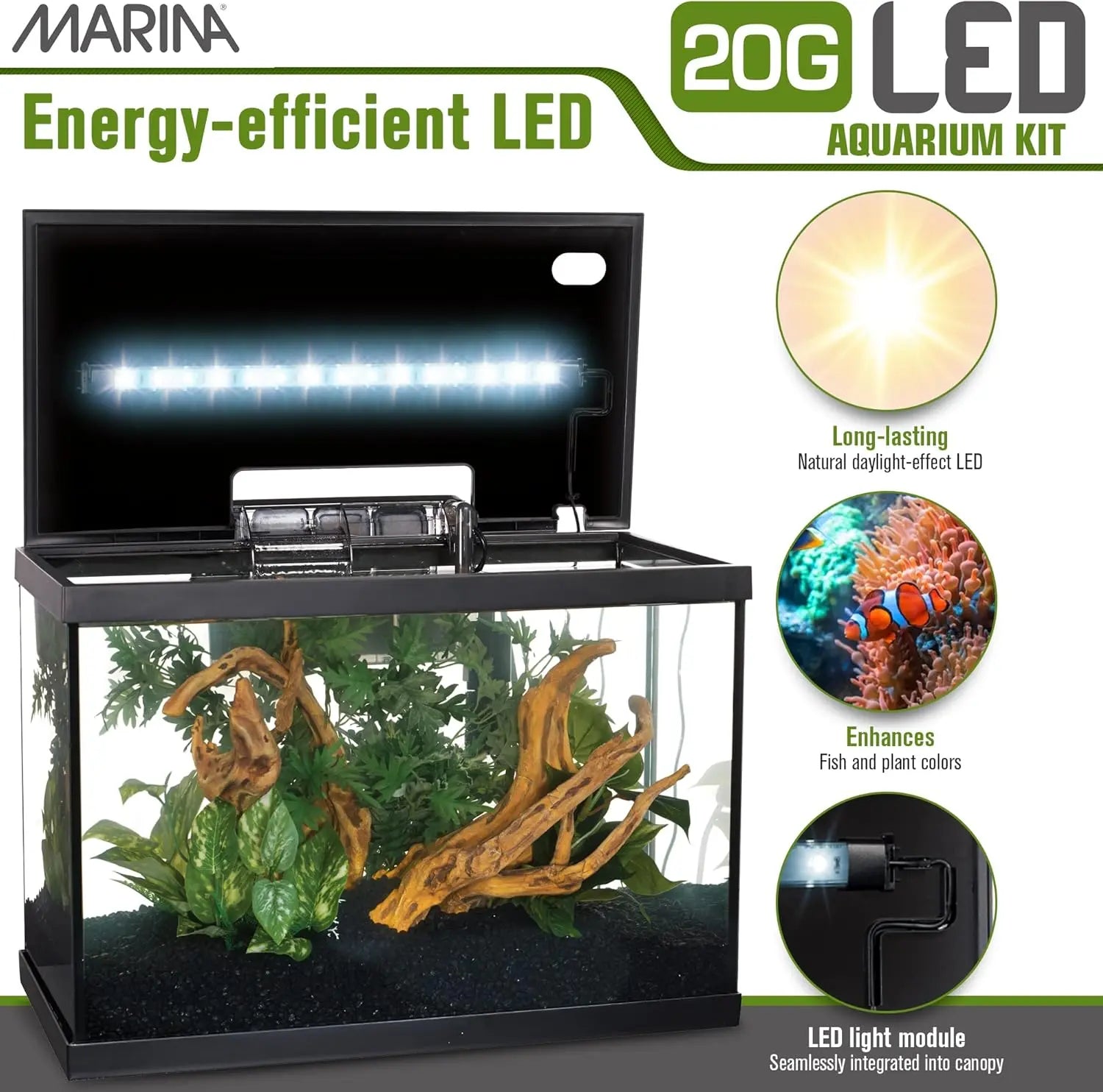 Marina Lux Kit Acuario 75 L al mejor precio -todoastorenimal.com