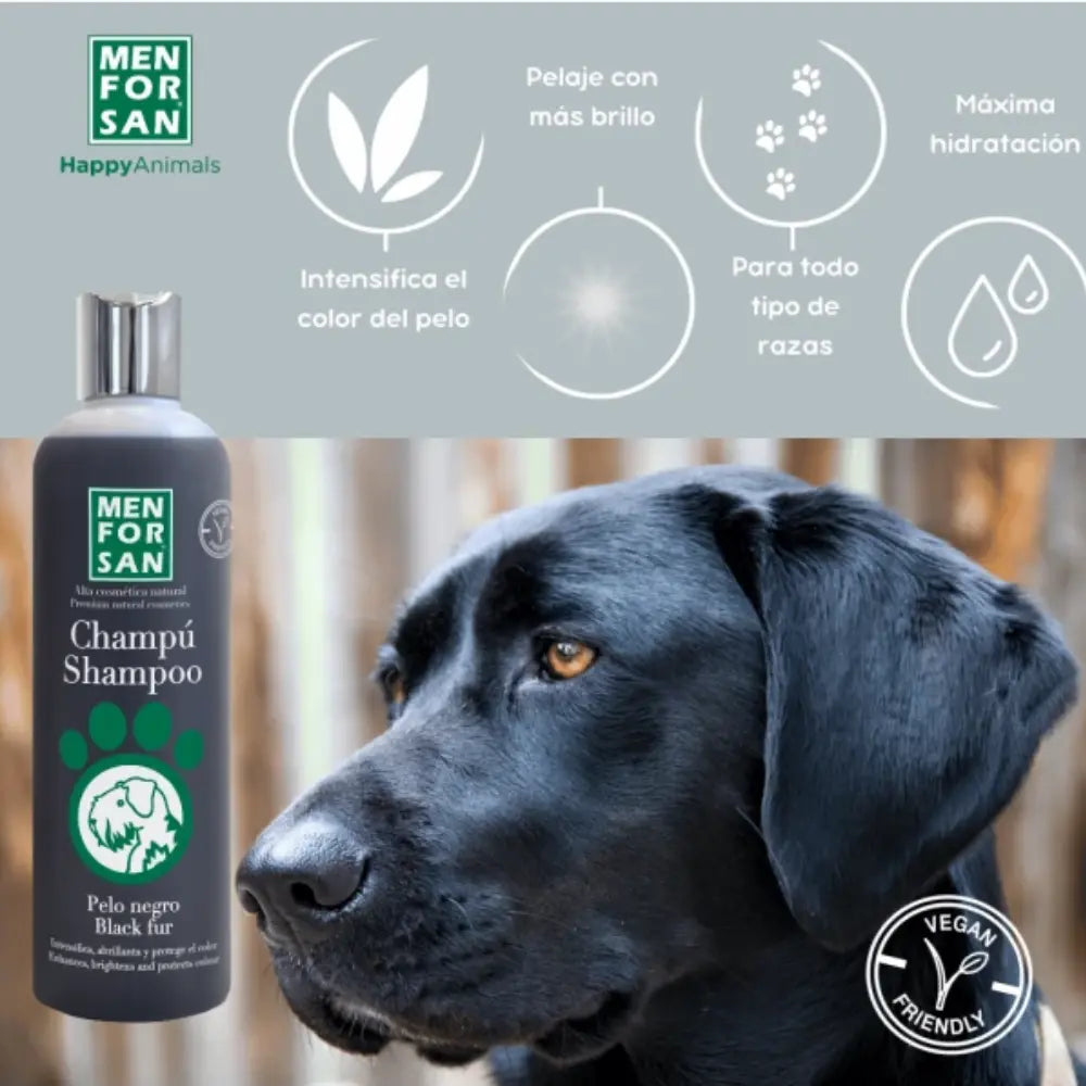 Menforsan Champú Pelo Negro 300 ml al mejor precio -todoastorenimal.com