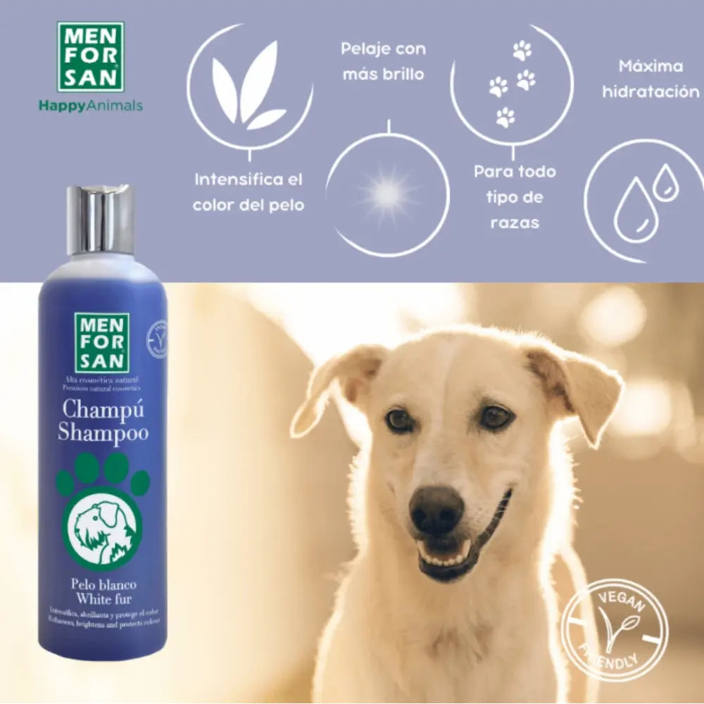Menforsan Champu Pelo Blanco 300 ml al mejor precio -todoastorenimal.com