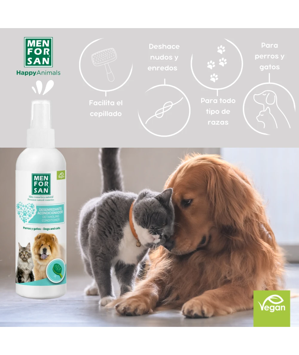 Menforsan Desenredante Acondicionador para Perros y Gatos al mejor precio -todoastorenimal.com