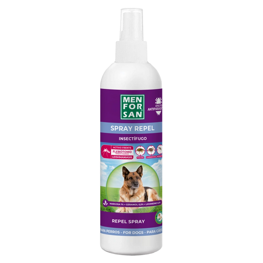 Menforsan Spray Repelente 250 ml para Perros Efecto Antiparasitario al mejor precio -todoastorenimal.com
