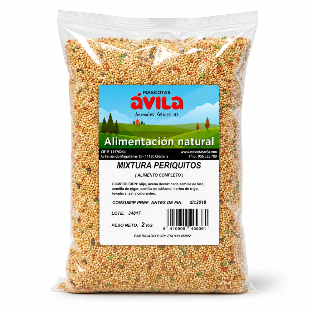Mixtura Periquitos Sinfonia Bolsa 2K. al mejor precio -todoastorenimal.com