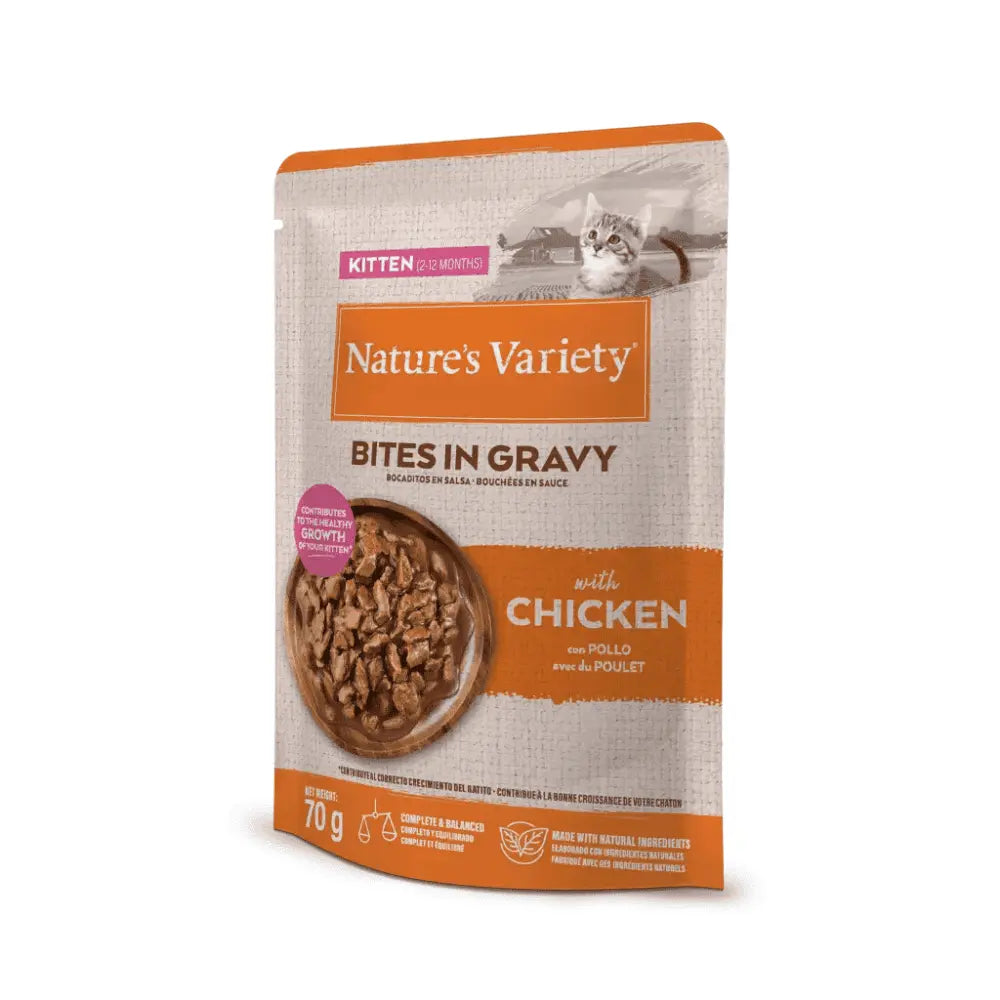 Nature'S Variety Bocaditos en Salsa para Gatitos 70 g al mejor precio -todoastorenimal.com