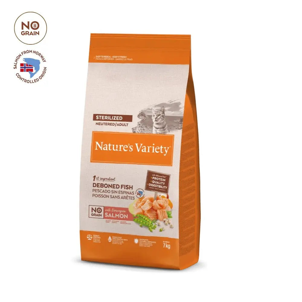Nature'S Variety Cat No Grain Sterilized Salmón Noruego al mejor precio -todoastorenimal.com