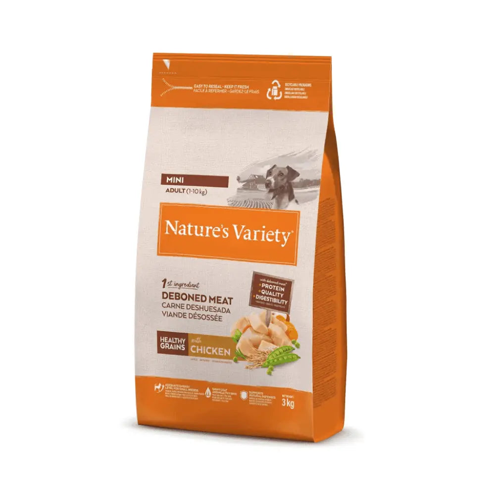 Nature'S Variety Healthy Grain Adult Mini Pollo Pienso para Perros al mejor precio -todoastorenimal.com