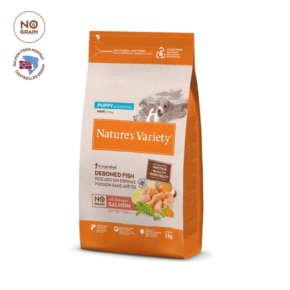 Nature'S Variety No Grain Puppy Mini Salmón Pienso Sin Cereales para Cachorros al mejor precio -todoastorenimal.com