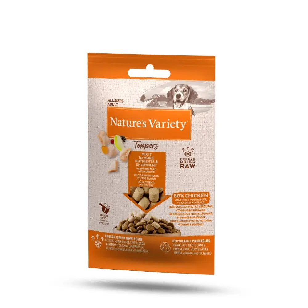 Nature'S Variety Toppers 15 g Snack Natural para Perros al mejor precio -todoastorenimal.com