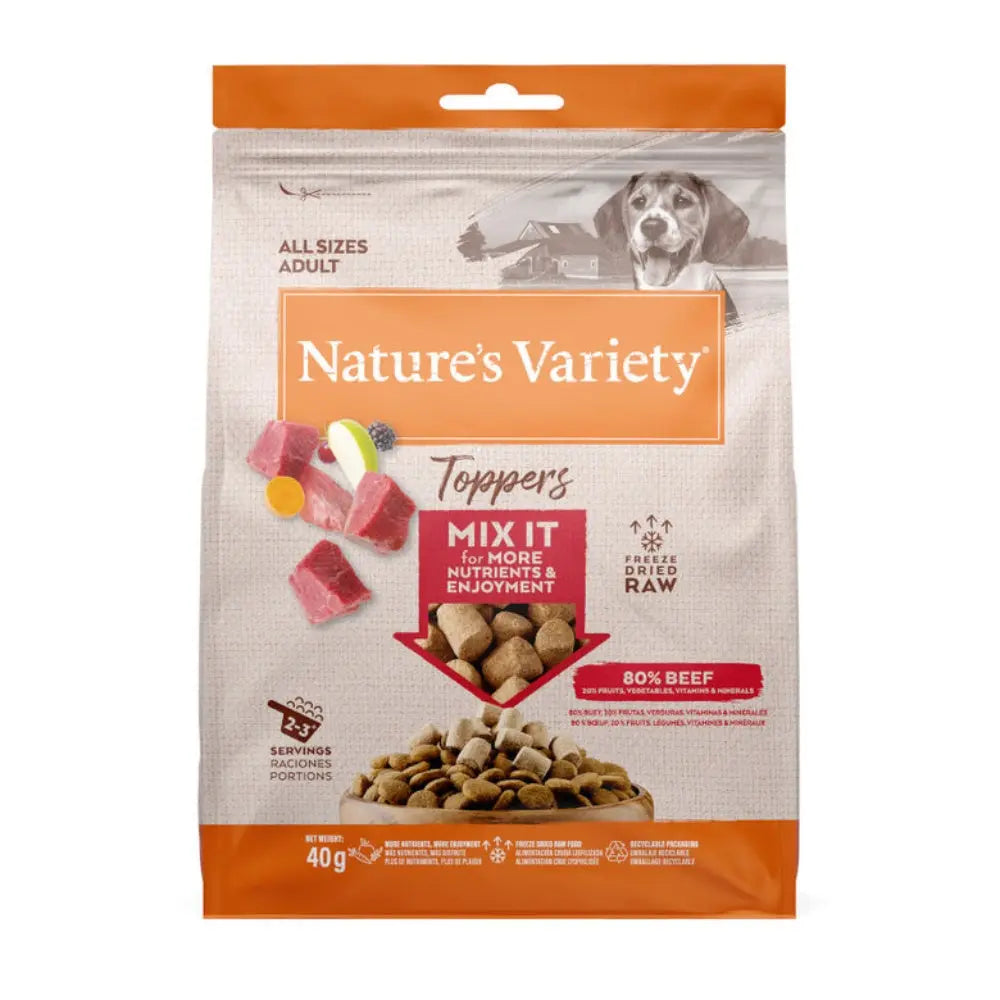 Nature'S Variety Toppers Liofilizados para Perros 40 g al mejor precio -todoastorenimal.com