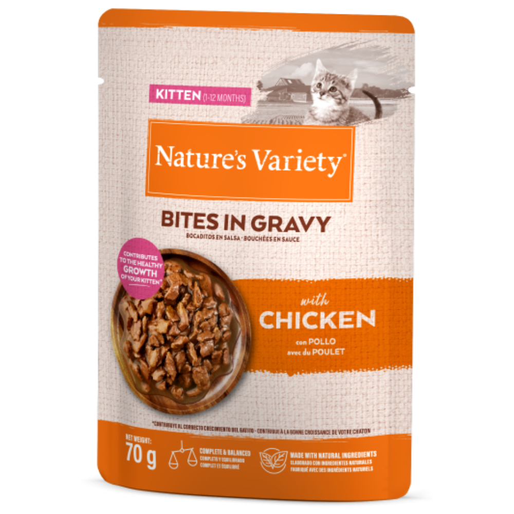 Nature's Variety Bocaditos en Salsa 70 g Comida Húmeda para Gatos al mejor precio -todoastorenimal.com