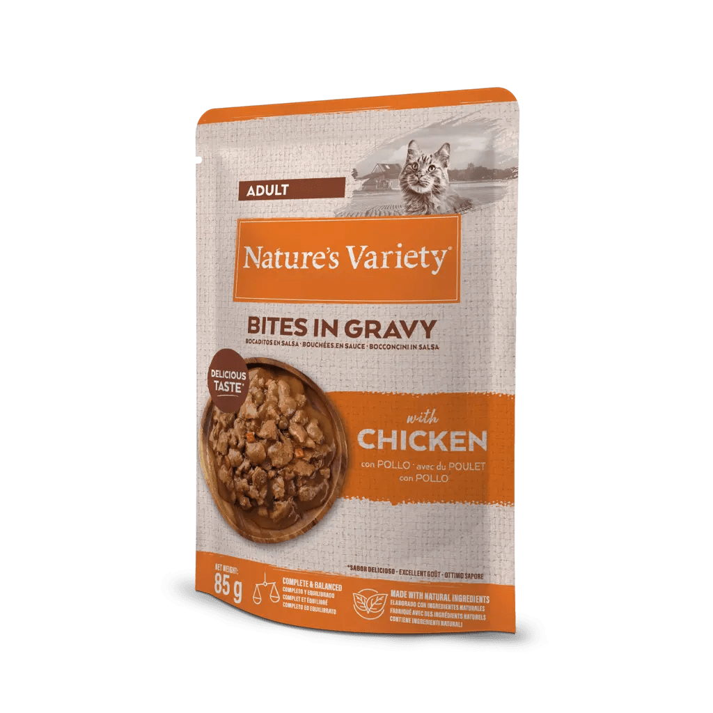 Nature's Variety Bocaditos en Salsa 85 g Comida Húmeda para Gatos al mejor precio -todoastorenimal.com