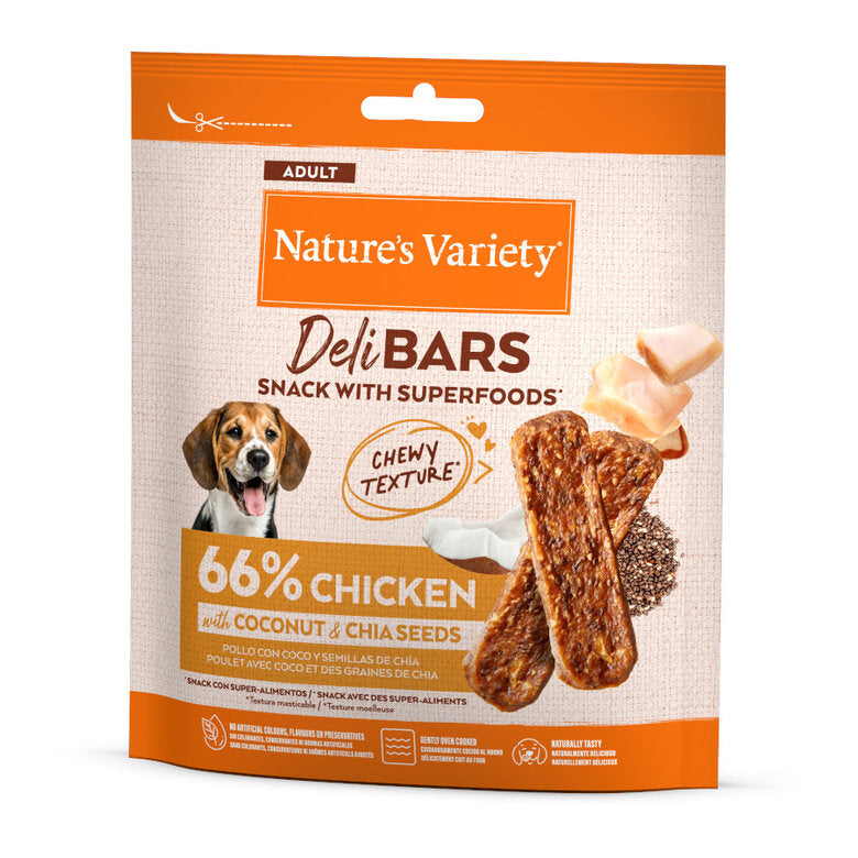 Nature's Variety Delibars Pollo Snack para Perros al mejor precio -todoastorenimal.com