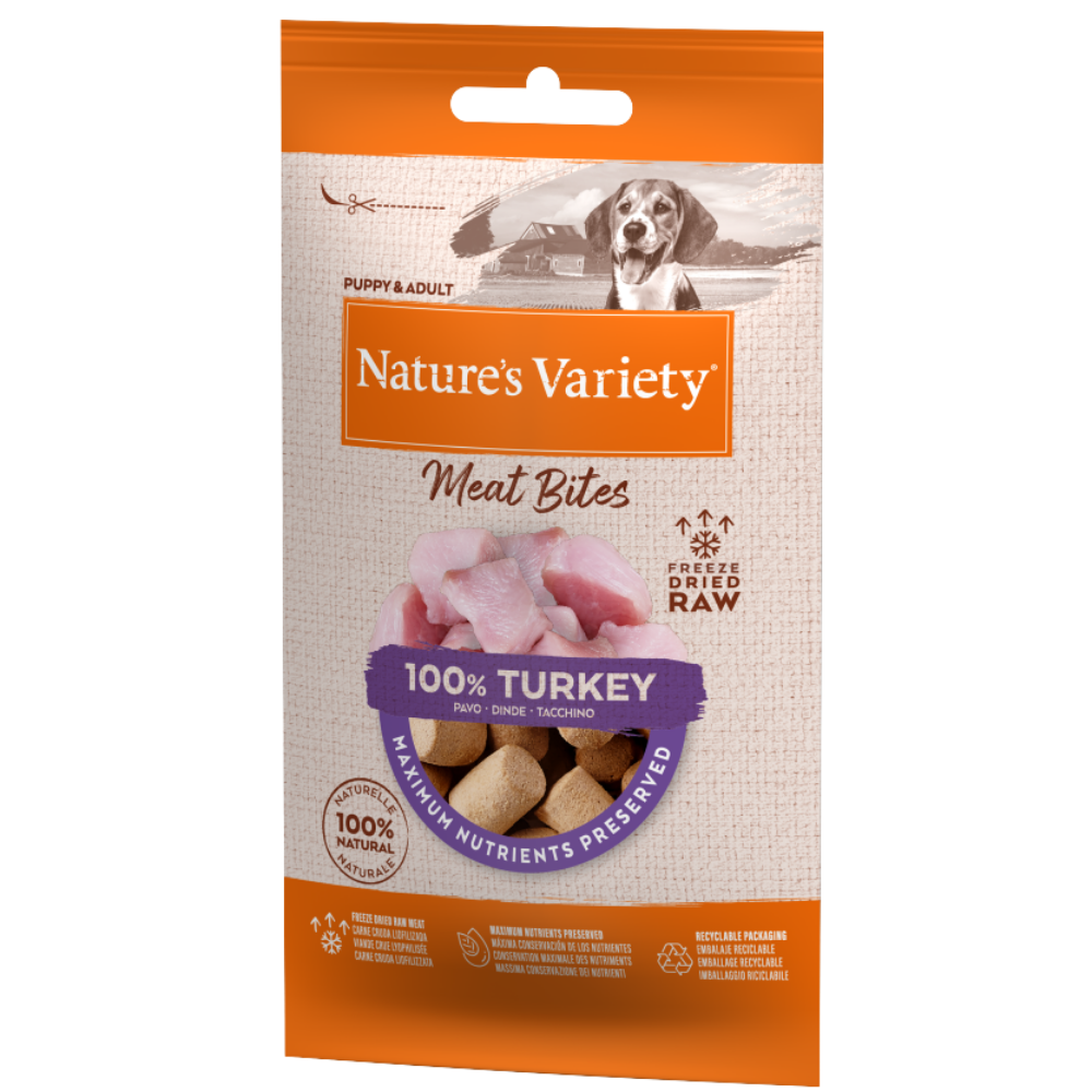 Nature's Variety Meat Bites 20 g Snack para Perros al mejor precio -todoastorenimal.com