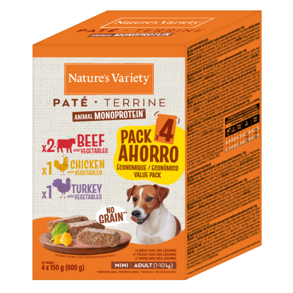 Nature's Variety Original Paté Multipack Comida Húmeda para Perros al mejor precio -todoastorenimal.com