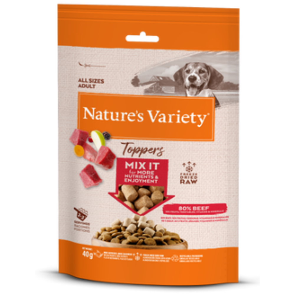 Nature's Variety Toppers Liofilizados 40 g Snack para Perros al mejor precio -todoastorenimal.com
