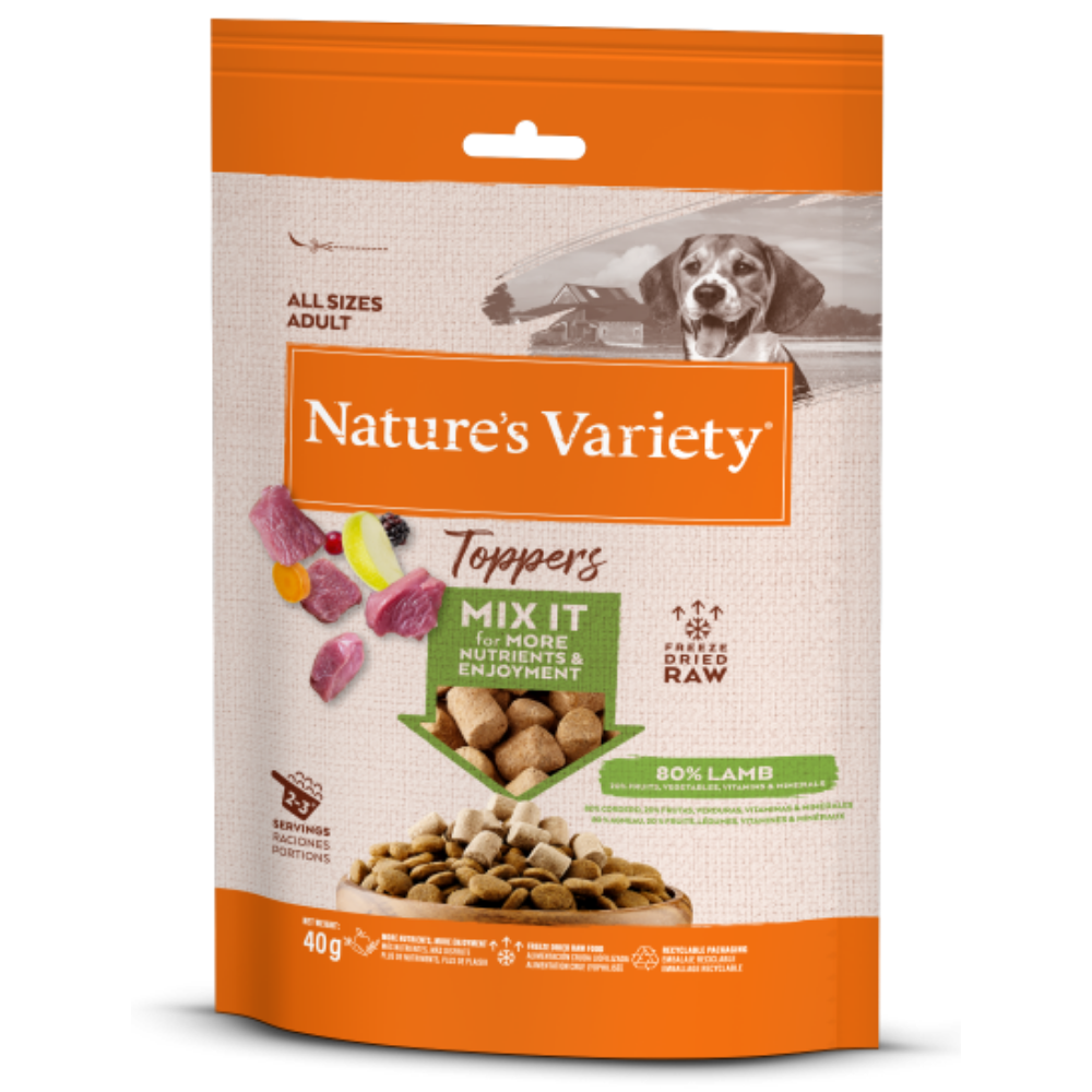 Nature's Variety Toppers Liofilizados 40 g Snack para Perros al mejor precio -todoastorenimal.com