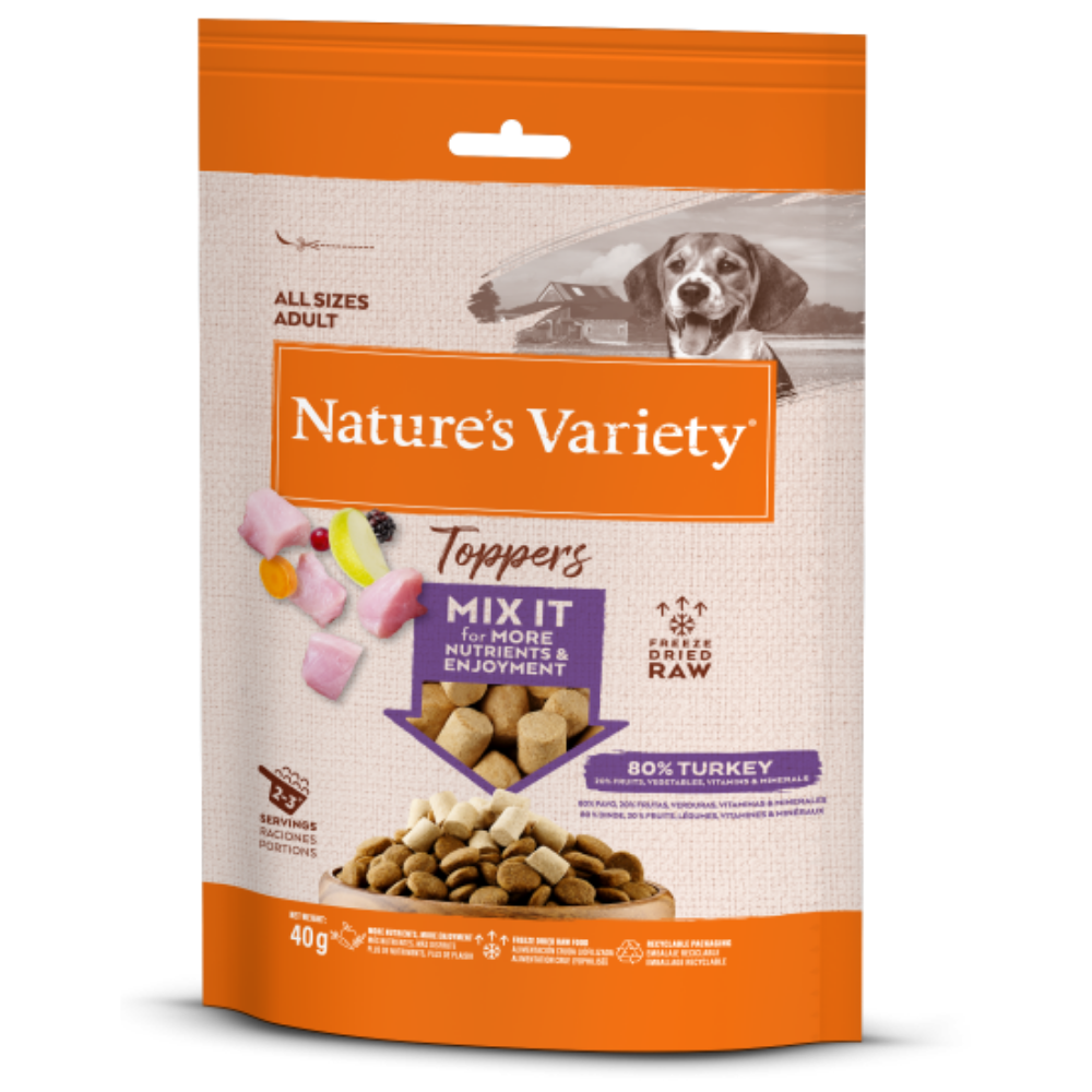 Nature's Variety Toppers Liofilizados 40 g Snack para Perros al mejor precio -todoastorenimal.com