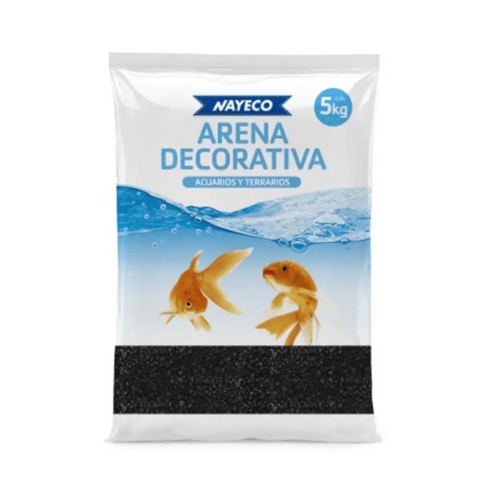 Nayeco Arena Negra Decorativa para Acuarios y Terrarios 5 kg al mejor precio -todoastorenimal.com