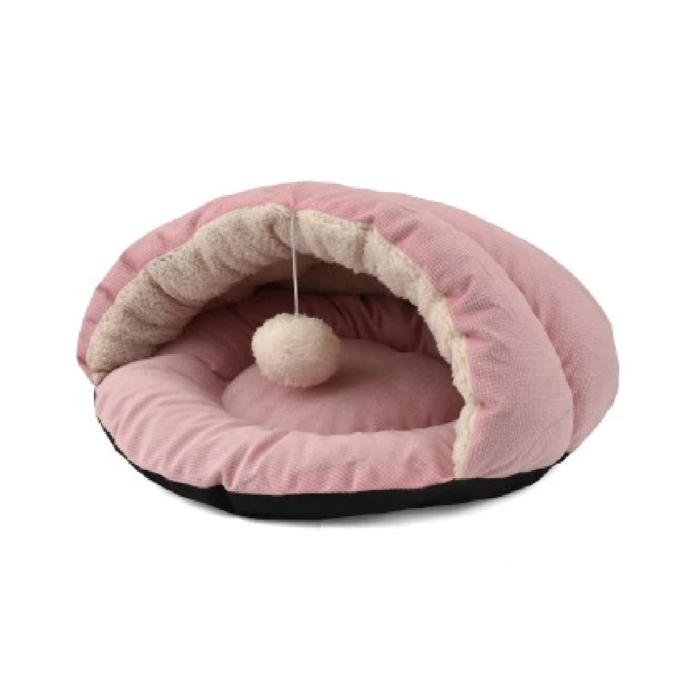 Nayeco Cuna Cueva para Gatos con Pelota 45x43x25cm al mejor precio -todoastorenimal.com