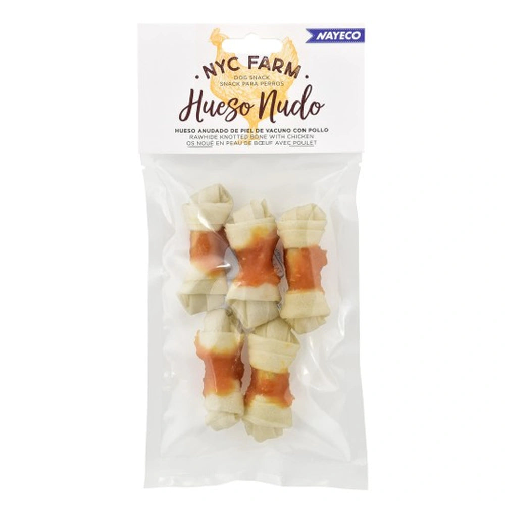Nayeco Farm Hueso Nudo con Pollo Snack Masticable para Perros al mejor precio -todoastorenimal.com