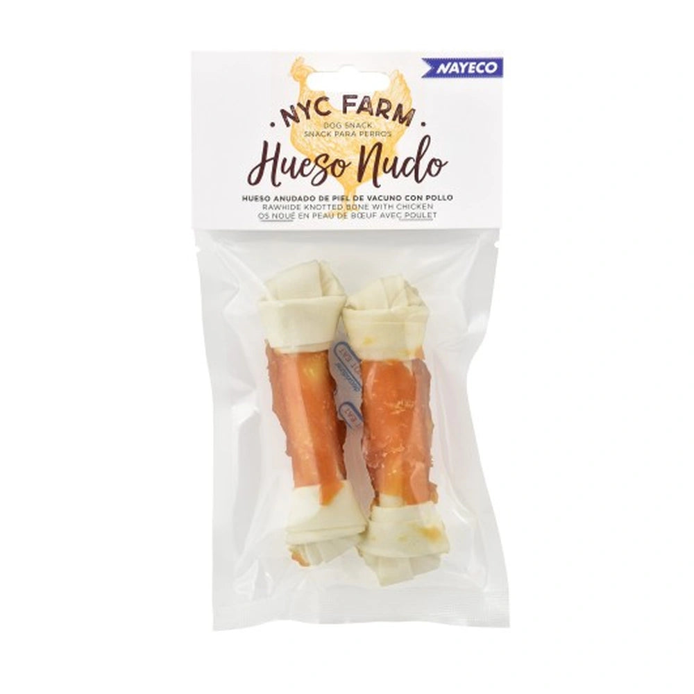 Nayeco Farm Hueso Nudo con Pollo Snack Masticable para Perros al mejor precio -todoastorenimal.com