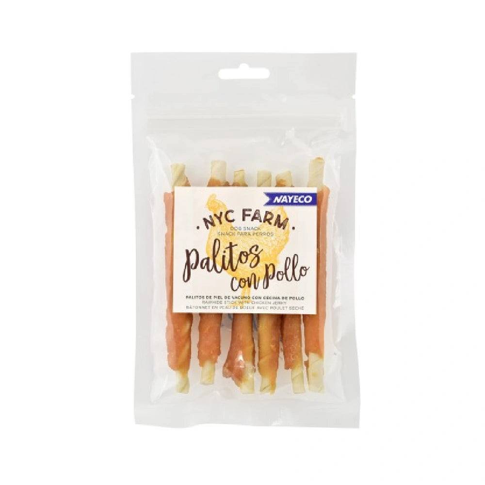Nayeco Farm Palitos con Pollo para Perro 12,5cm - 80g al mejor precio -todoastorenimal.com
