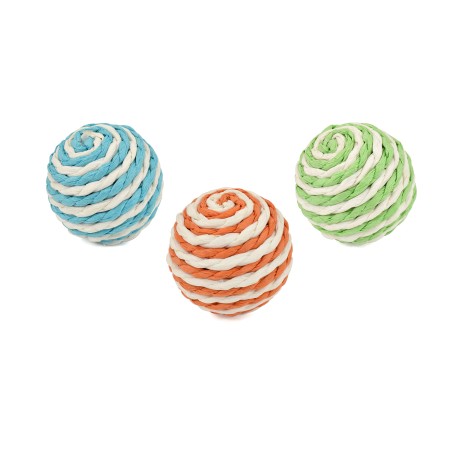 Nayeco Juguete para Gato Pelota Spiral Multicolor al mejor precio -todoastorenimal.com