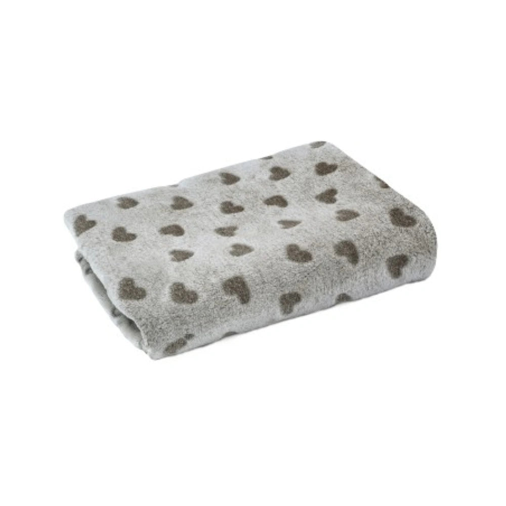Nayeco Manta Corazones Marrones para Perros 100x70cm al mejor precio -todoastorenimal.com