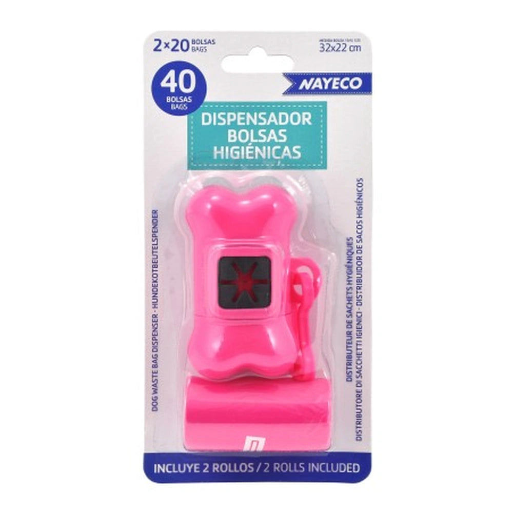 Nayeco Portabolsas Higiénicas + Pack de 2 Rollos de 20 Bolsas al mejor precio -todoastorenimal.com