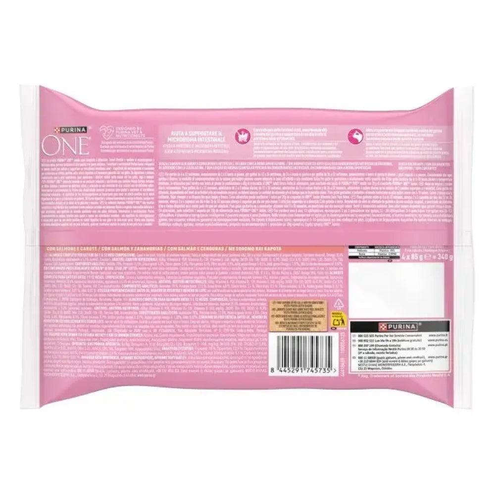 ONE Junior Pack Comida Húmeda para Gatos 4x85g al mejor precio -todoastorenimal.com