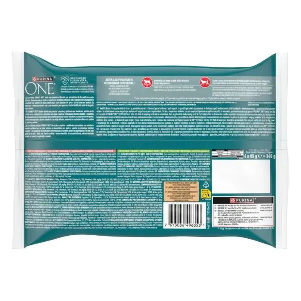 ONE Steril Pack Comida Húmeda para Gatos 4x85g al mejor precio -todoastorenimal.com