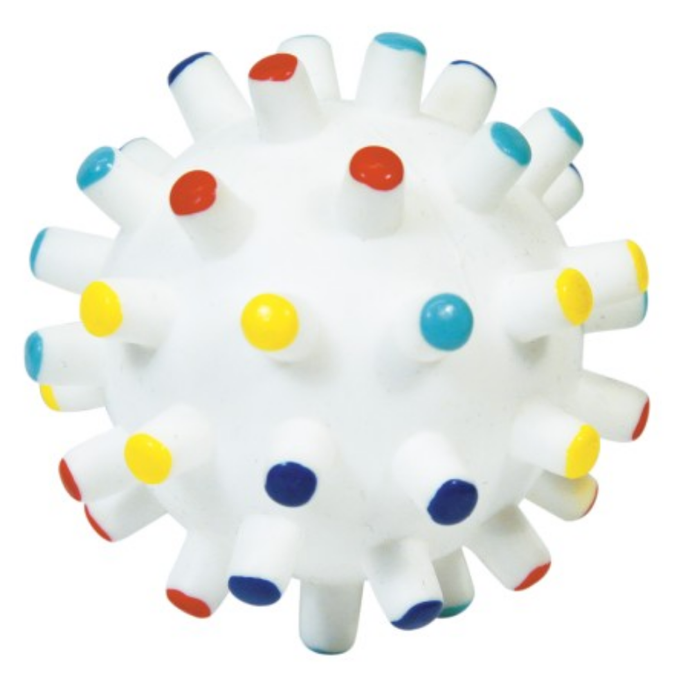 Pelota Vinilo con Puntitas de Colores al mejor precio -todoastorenimal.com