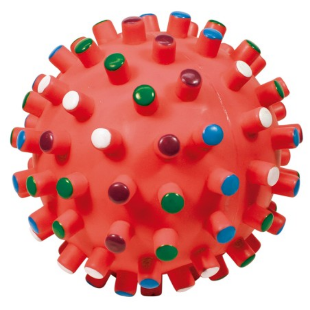 Pelota Vinilo con Puntitas de Colores al mejor precio -todoastorenimal.com