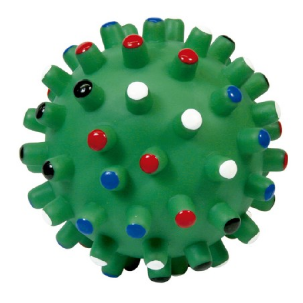 Pelota Vinilo con Puntitas de Colores al mejor precio -todoastorenimal.com