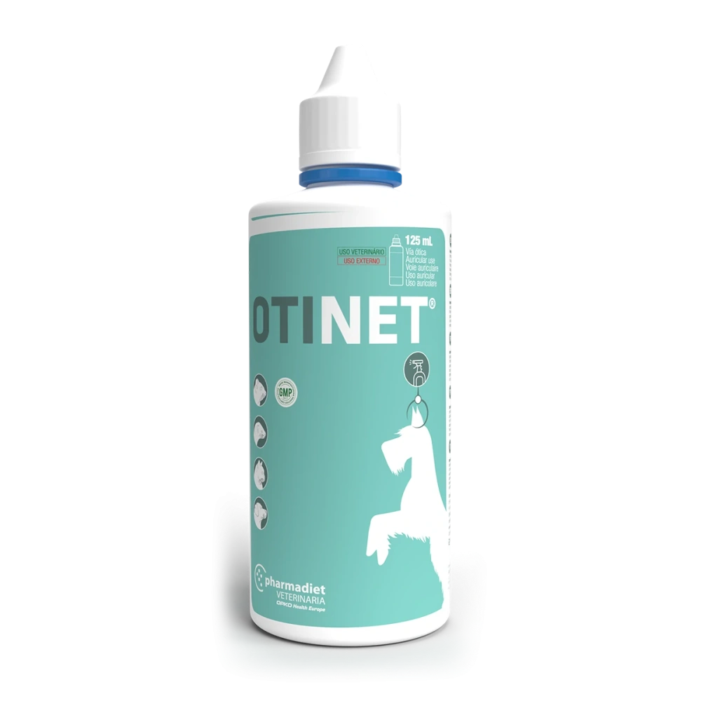 Pharmadiet Otinet Solución Ótica para Perros y Gatos Limpiador de Oídos 125 ml al mejor precio -todoastorenimal.com