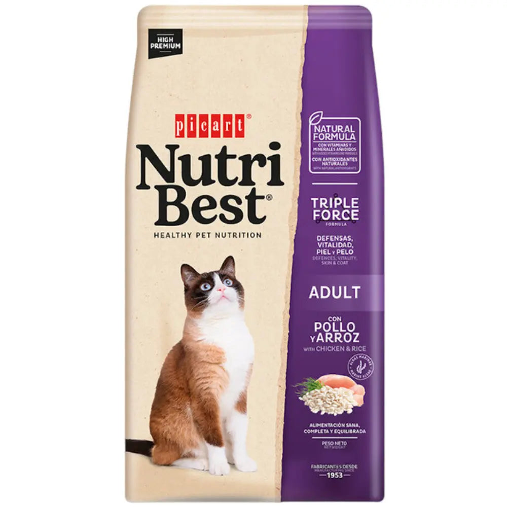 Picart Nutribest Cat Adult Pollo al mejor precio -todoastorenimal.com