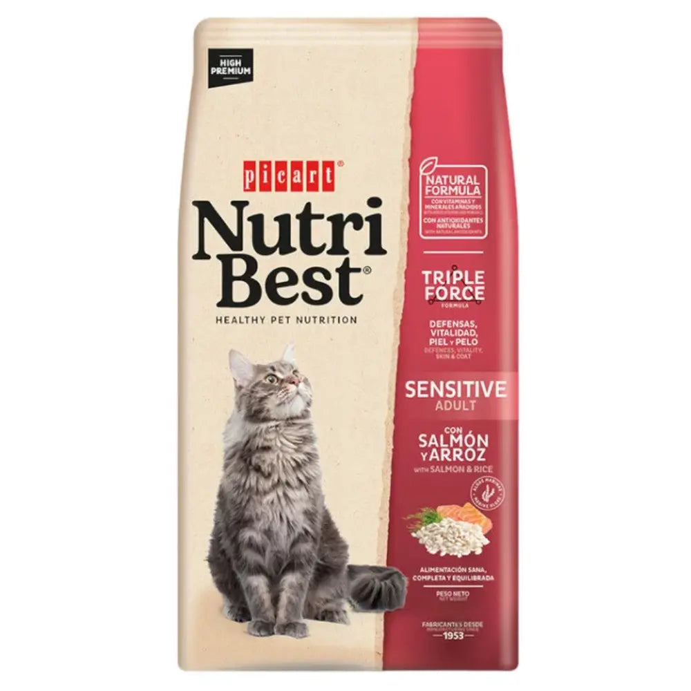 Picart Nutribest Cat Adult Salmón al mejor precio -todoastorenimal.com