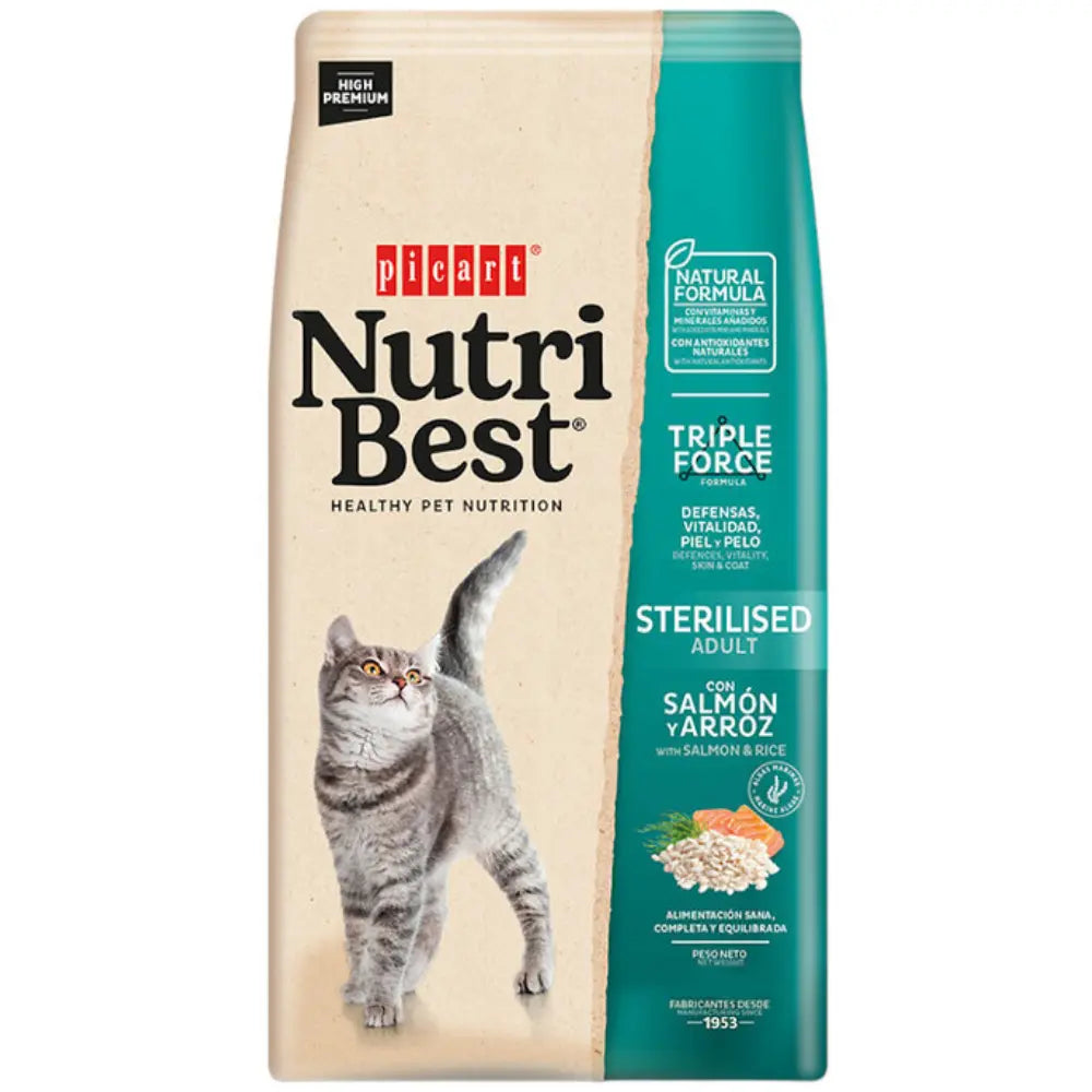 Picart Nutribest Cat Sterilised al mejor precio -todoastorenimal.com